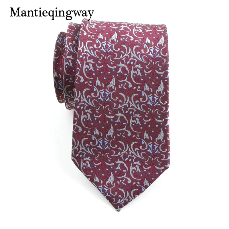 Mantieqingway 8 см Бизнес Цветочные галстук для мужские Костюмы Свадебные полиэстер Средства ухода за кожей Шеи Галстук corbatas модные кешью печатных Галстуки для мужчин