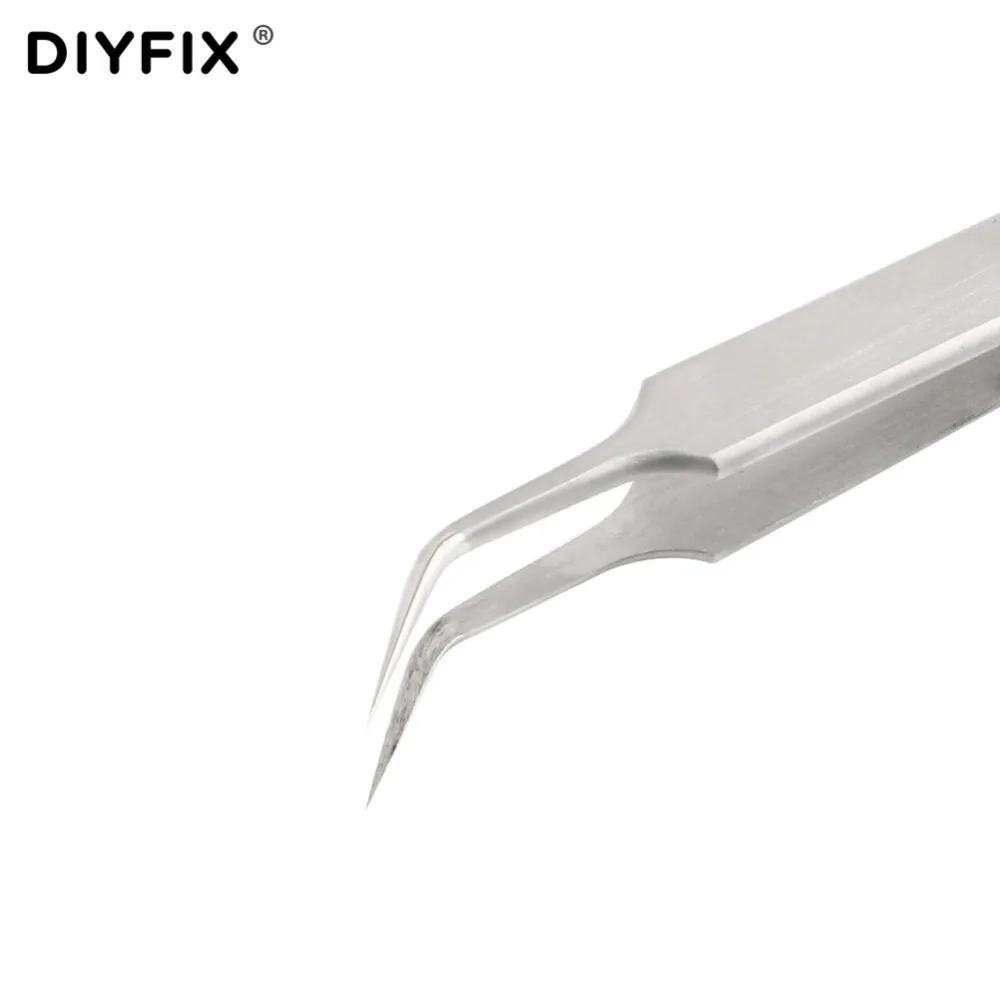DIYFIX ультра точные пинцеты антистатические изогнутые прямые наконечники из