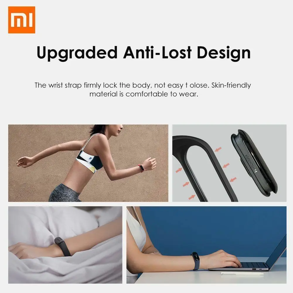 Оригинальный Xiaomi mi группа 3 умный Браслет фитнес трекер часы Band браслет