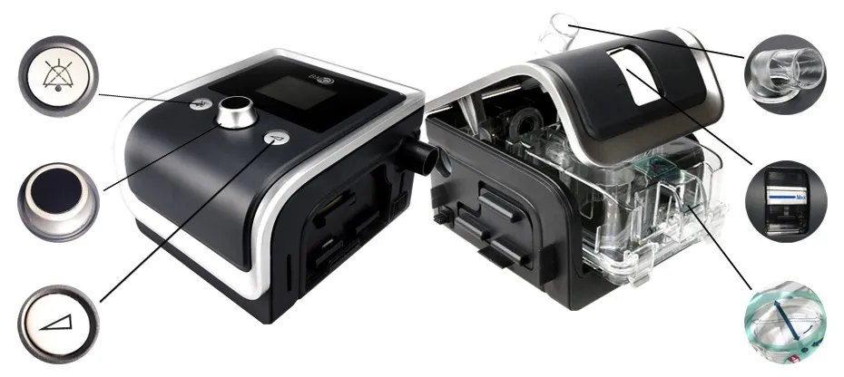 BMC XGREEO GII CPAP Машина с маской увлажнитель чехол для переноски фильтр SD карта шнур питания для сна храп уход за здоровьем дома