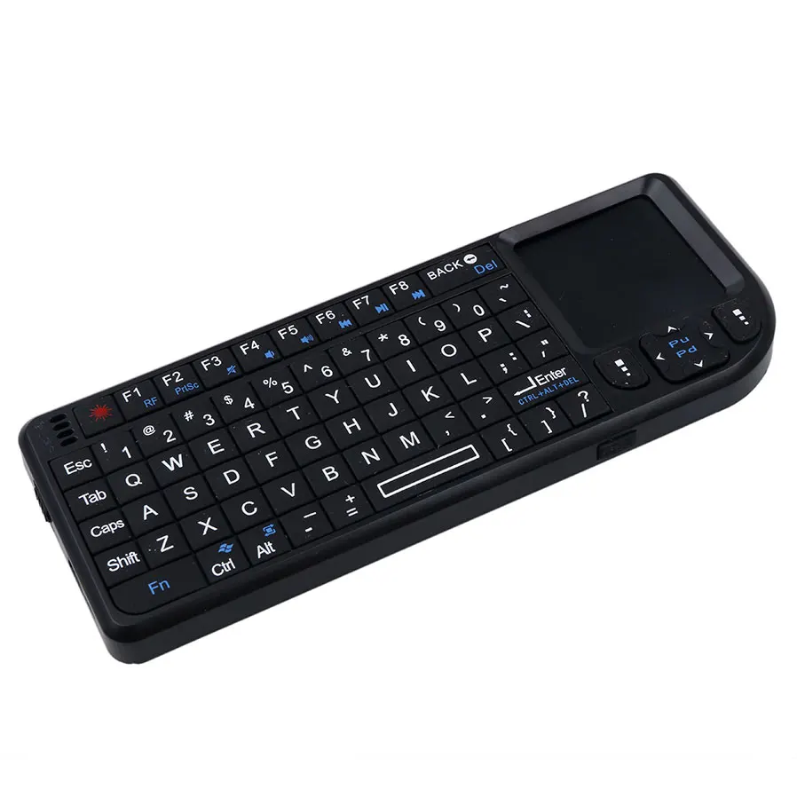 Беспроводная ручная клавиатура Kebidumei 2 4G RF Qwerty Touchpad Mouse 3 в 1 маленькая и изысканная