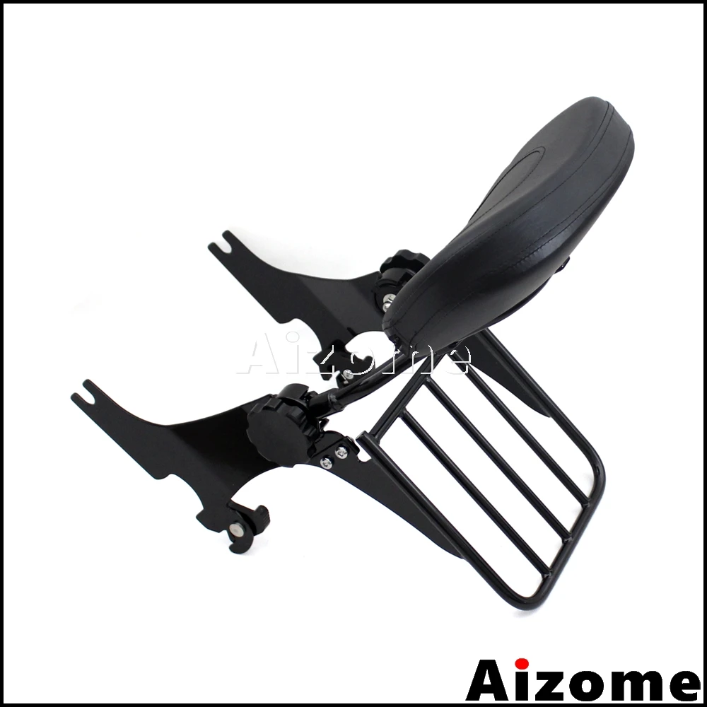 Задняя багажная стойка для мотоцикла Sissy Bar подушка пассажира съемная спинка Harley