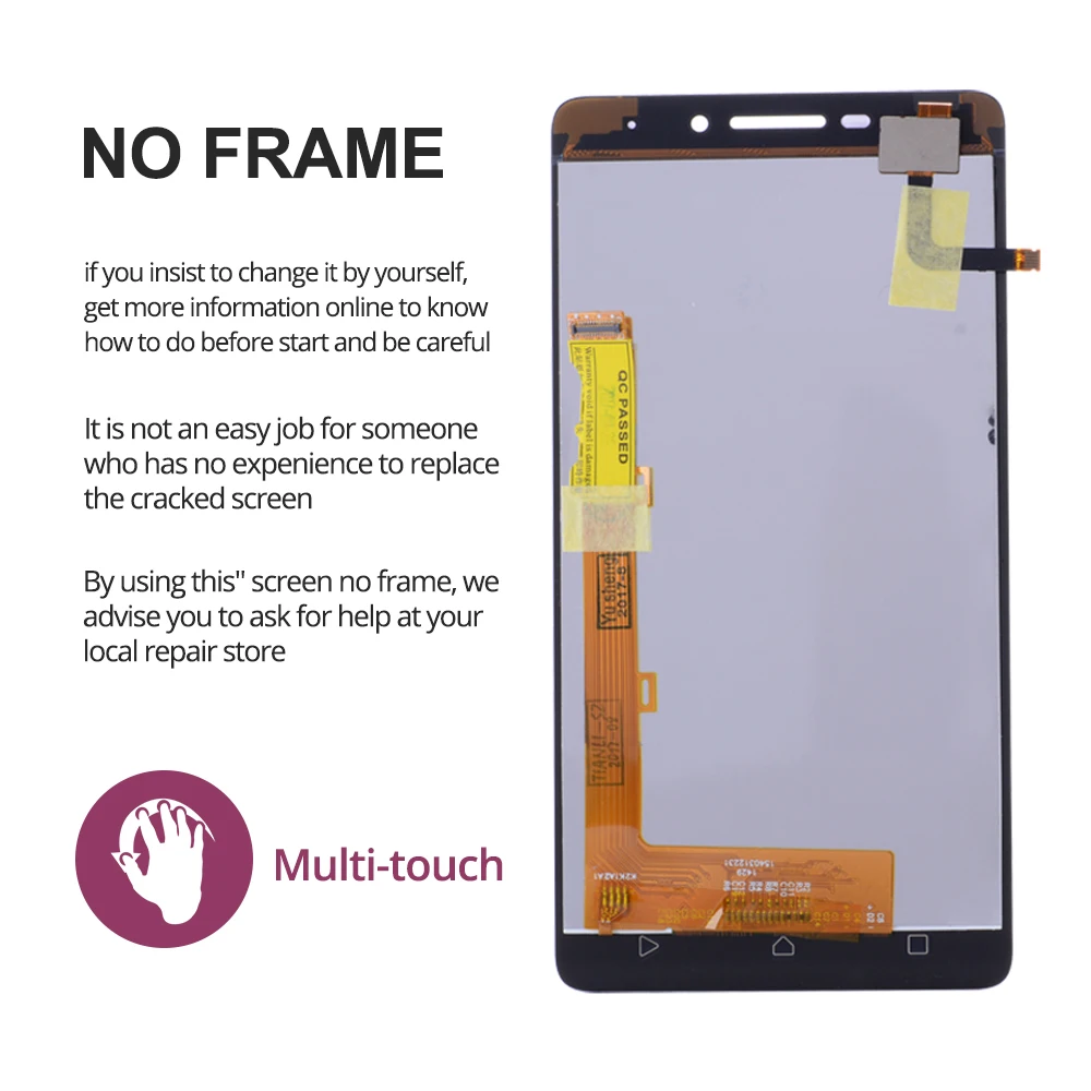 5.0&quot For Lenovo Vibe P1M LCD Display Touch Screen Digitizer Assembly P1ma40 P1mc50 Replacement | Мобильные телефоны и