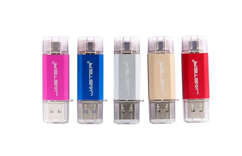 JASTER 3 в 1 OTG USB флеш-накопитель USB 3,0+ Micro usb+ type-C флеш-накопитель 128 Гб 64 ГБ 32 ГБ 16 ГБ 8 ГБ 4 ГБ Флешка для Android/PC
