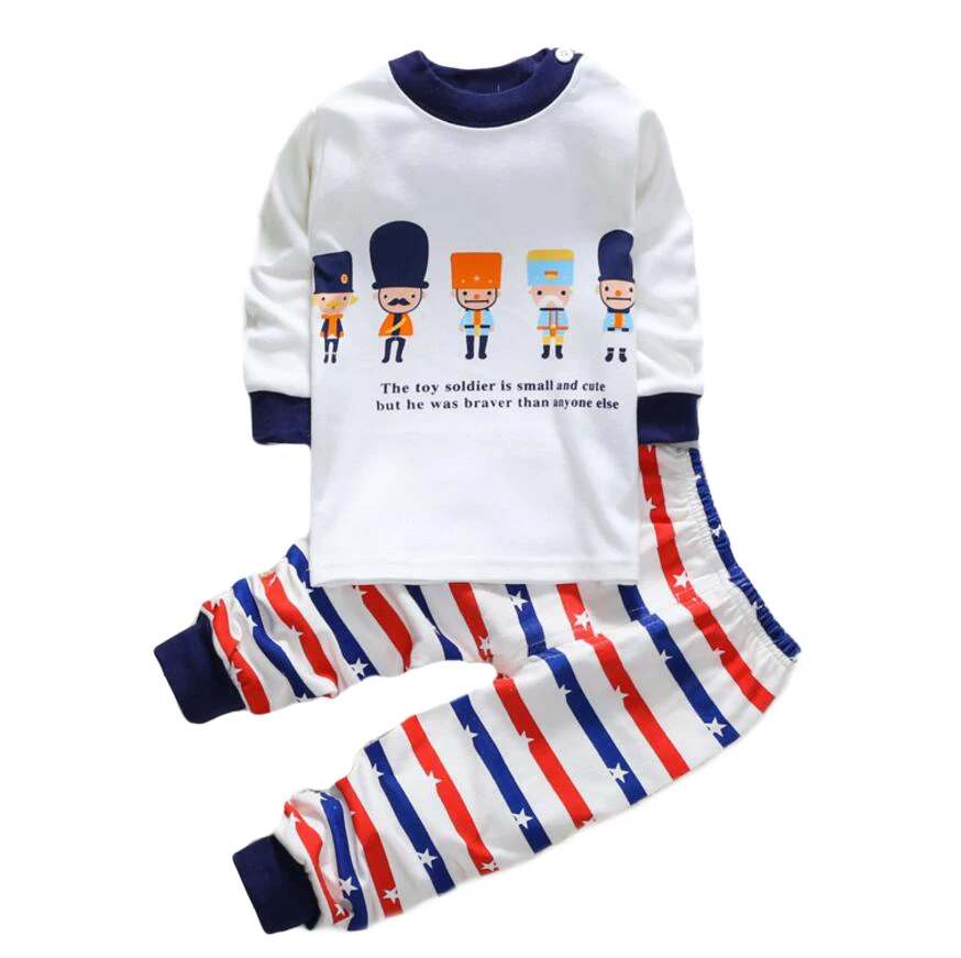 Children's pajamas winter suit for the girl boy clothes infant baby tracksuit sleeping wear toddler home 1 2 3 years |