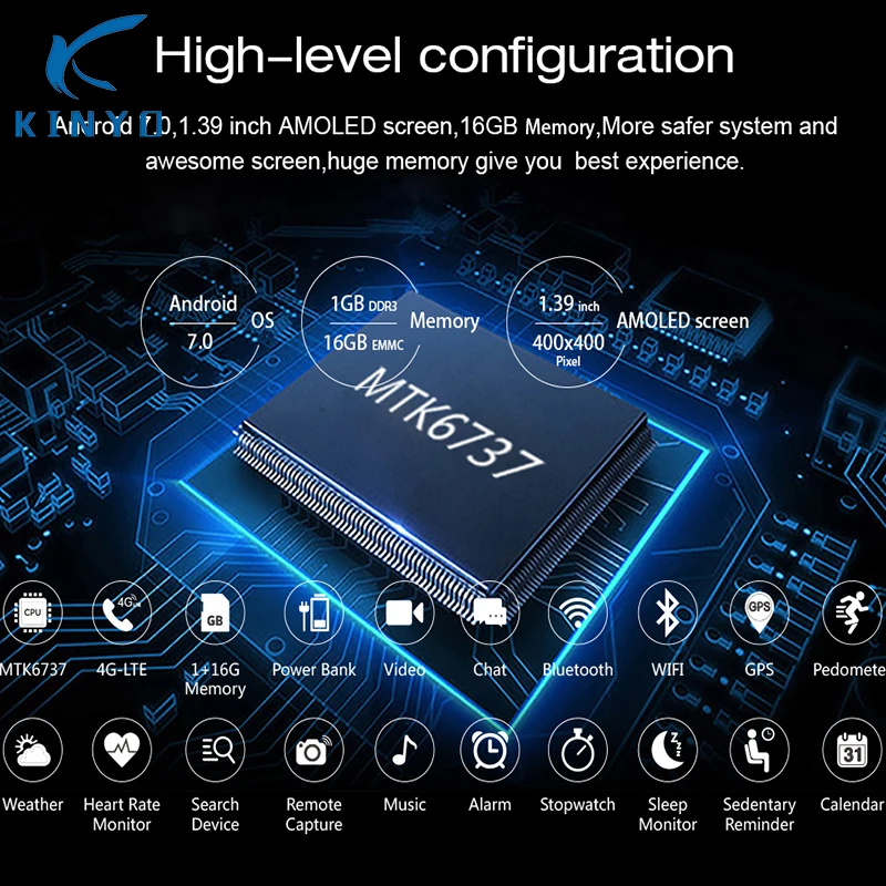 Умные часы PK LEM7 Android 7 0 4G LTE поддержка сети Wi Fi точка доступа Bluetooth с внешним
