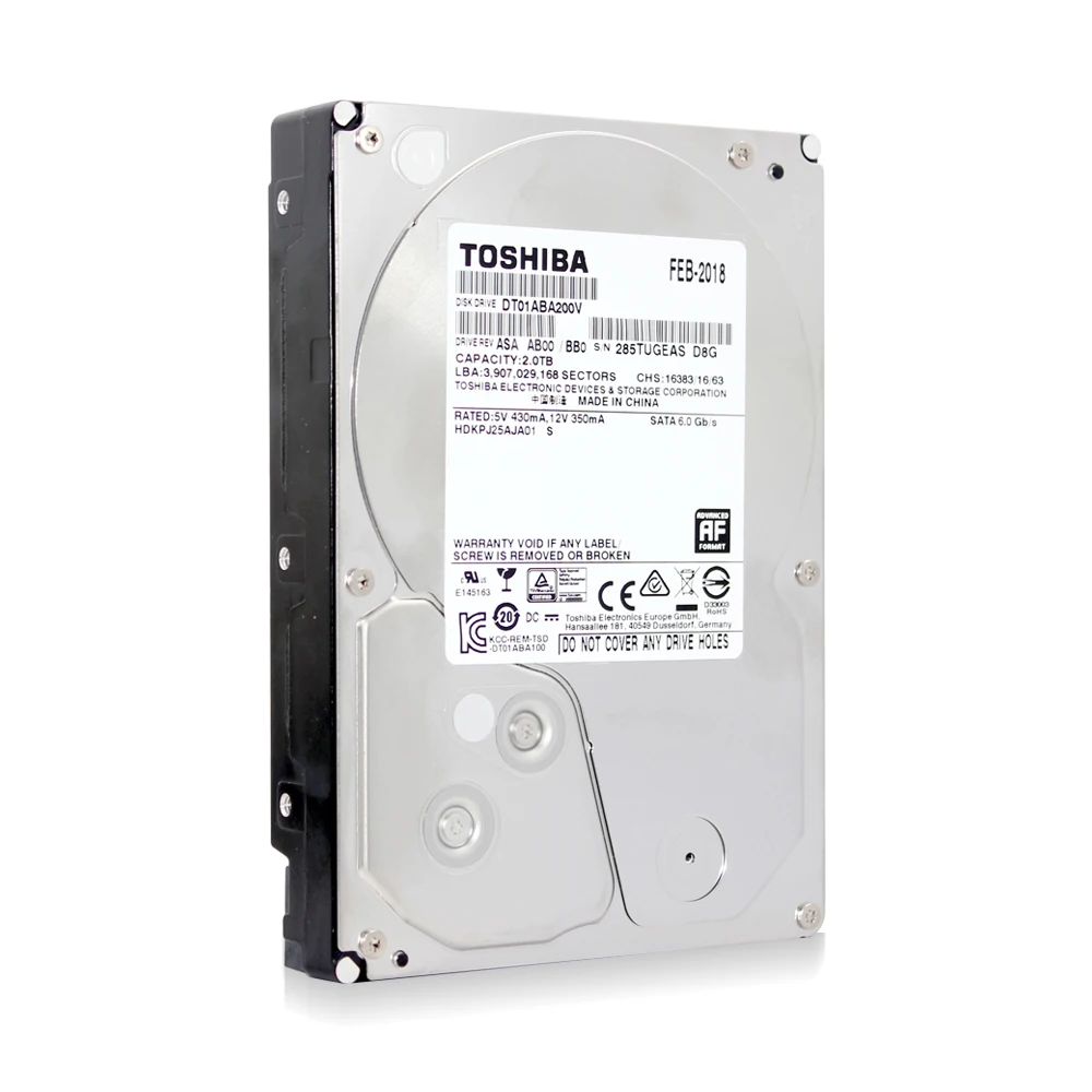 TOSHIBA наблюдения Применение 2 ТБ жесткий диск T 2000 Гб встроенной HDD 5700 об/мин 32 M SATA3 3 5