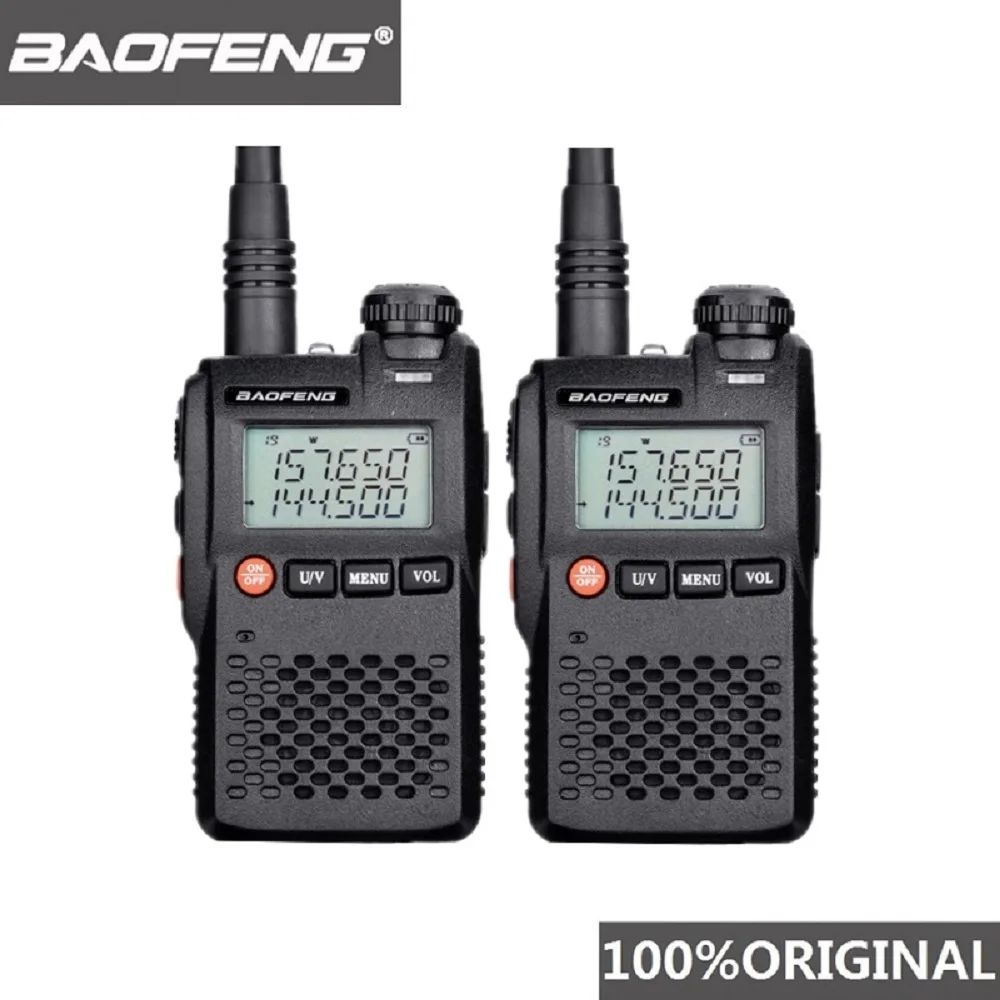 

2pcs Baofeng UV-3R Walkie Talkie UV3R Mini Woki Toki Ham Radio Comunicador CB Radio Station HF Transceiver UV 3R Talkie-walkie