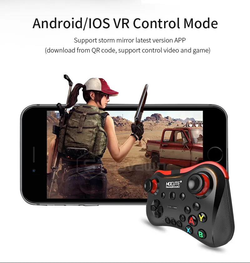 Mocute 054 056 Bluetooth игровой коврик Android VR ручка пульт дистанционного управления PUGB L1 R1 мобильный джойстик для сотового телефона ПК Smart tv Box