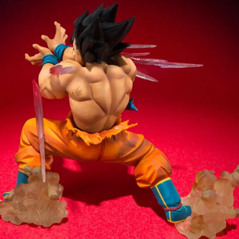 Оригинальная коробка Bandai DBZ Dragon Ball Z фигурку Сон Гоку Figuarts Тройная ПВХ модель