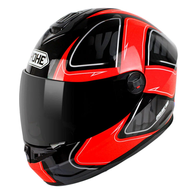 YOHE YH966 мотобайк Casco Capacete De Moto зимний теплый водонепроницаемый ветрозащитный мотоциклетный полный гоночный шлем