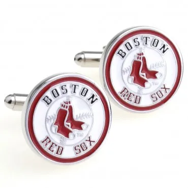 Запонки Red Sox Team 1 пара розничная продажа Бесплатная доставка акция|cufflink cuff|cuff