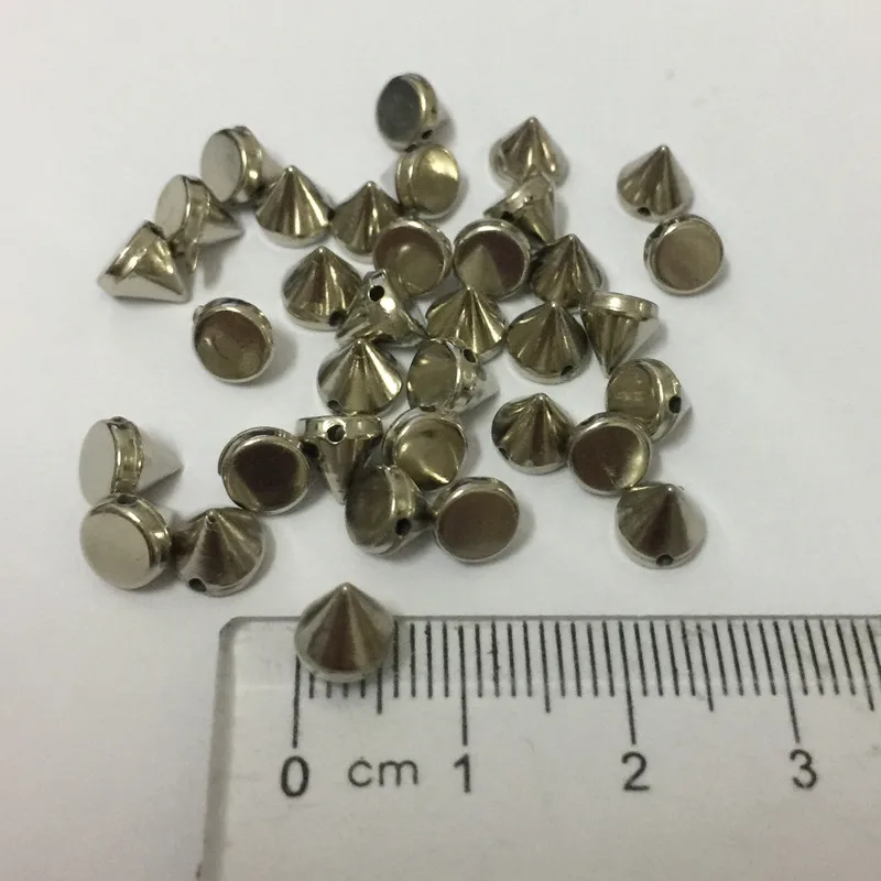 Новинка 2017 ABS 6 мм серебристый пластик шпильки шип рука швейная клей onnailhead DIYaccessories