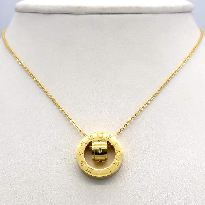Модный бренд Женские Ювелирные изделия золотой цвет римское письмо чистый