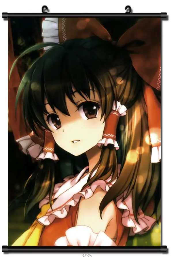 Японское аниме проект TouHou воплощение алый дьявол Hakurei Reimu домашний декор Стена