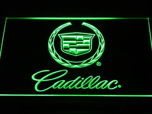 D041 Cadillac светодиодные неоновые световые вывески с переключателем ВКЛ./ВЫКЛ. 20 +