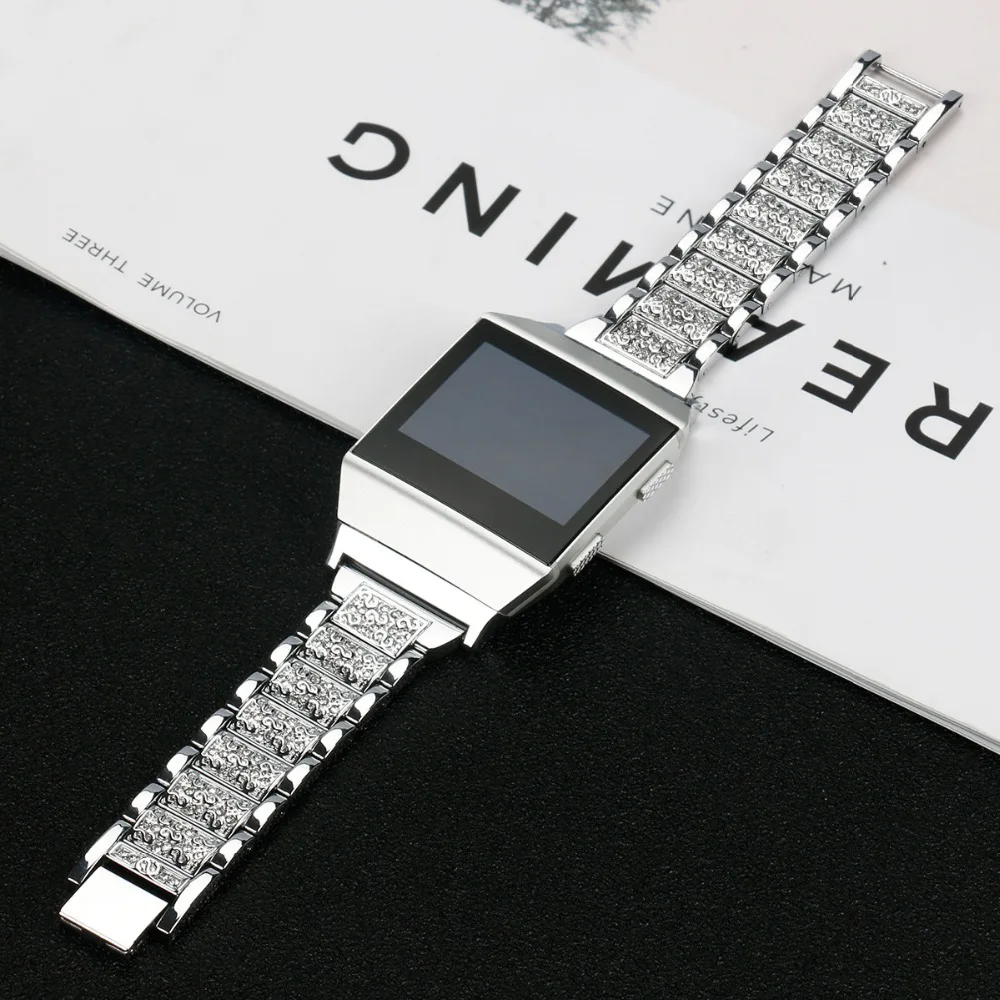 Браслет с кристаллами и бриллиантами для умных часов Fitbit роскошные ювелирные