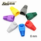 Xintylink rj45 крышка колпачки коннектор cat5 cat5e cat6 сетевые сапоги lan ethernet кабель rg rj 45 оболочка cat 6 lan разноцветные