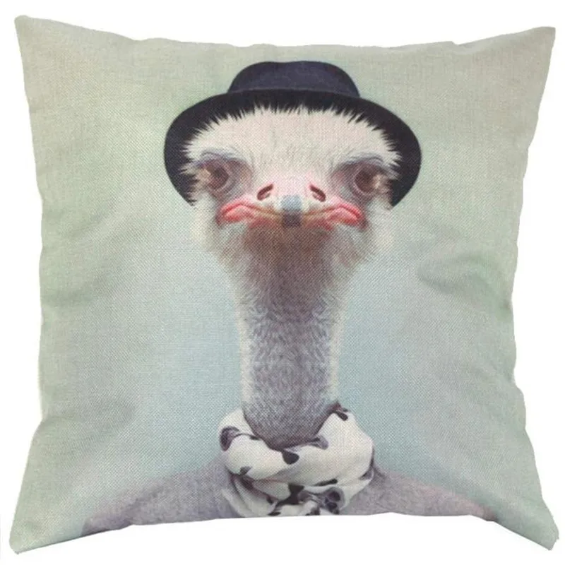 Чехол для дивана Ouneed ostrich Aniaml с узором домашний Декор Наволочка декоративная