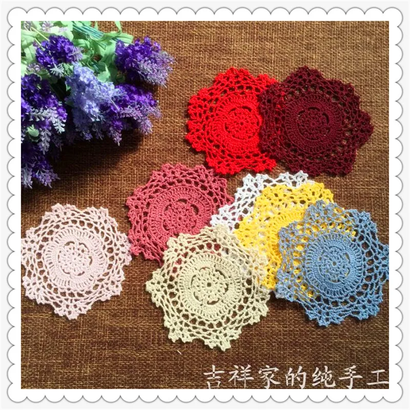 Новинка 2016 года 30 шт. 15 см Хлопковое полотенце ручной работы с кружевной каймой