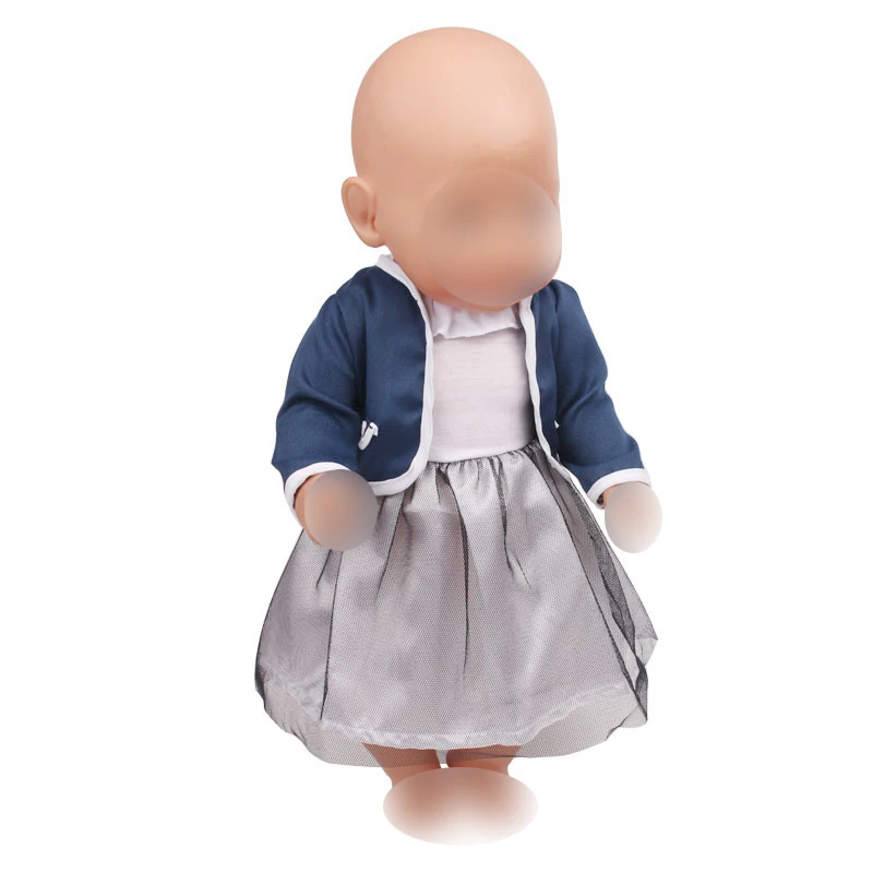 

Doll clothes fashion suit dress fit 43 cm baby dolls and 18 inch Girl dolls clothing accessories f361