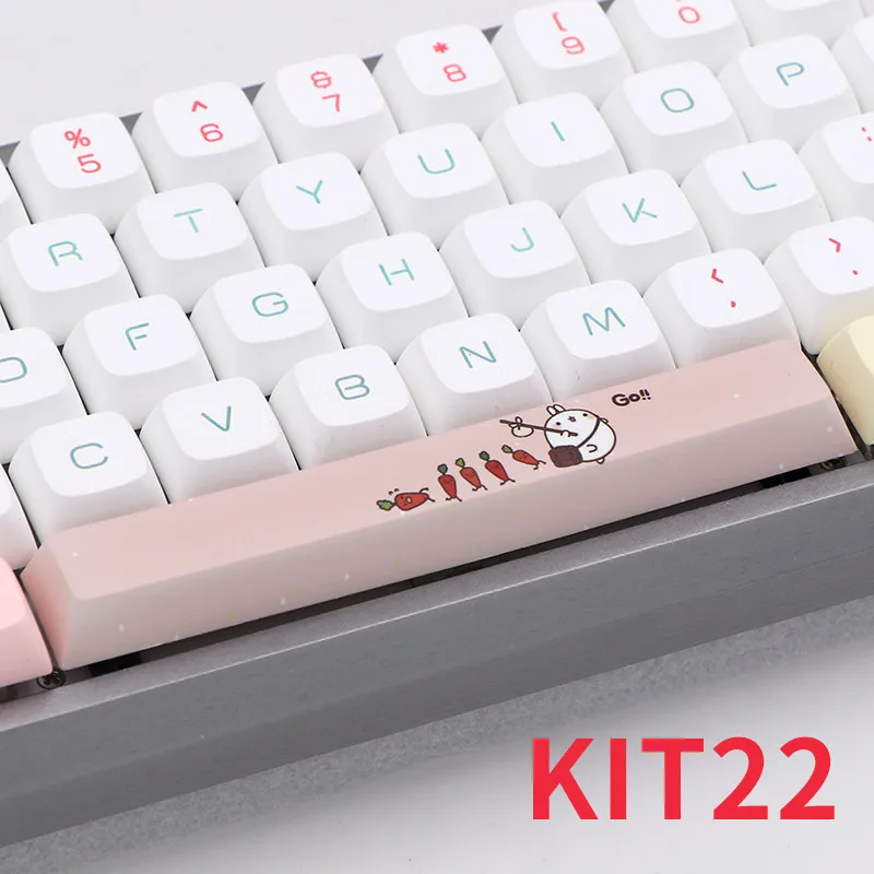 Five sides Dye-subbed PBT Spacebar 6.25U cherry profile keycap for DIY mechanical keyboard