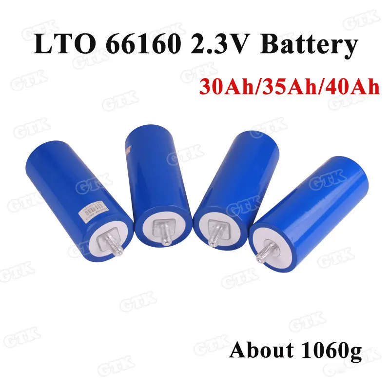 10 шт. цилиндрический литиевый аккумулятор LTO 66160 2 3 в 4 В 30А/35А/40А оксид титана для