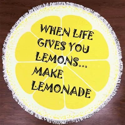 Большой круглый цветок ананас пиццы из микрофибры пончик пляжное полотенце для