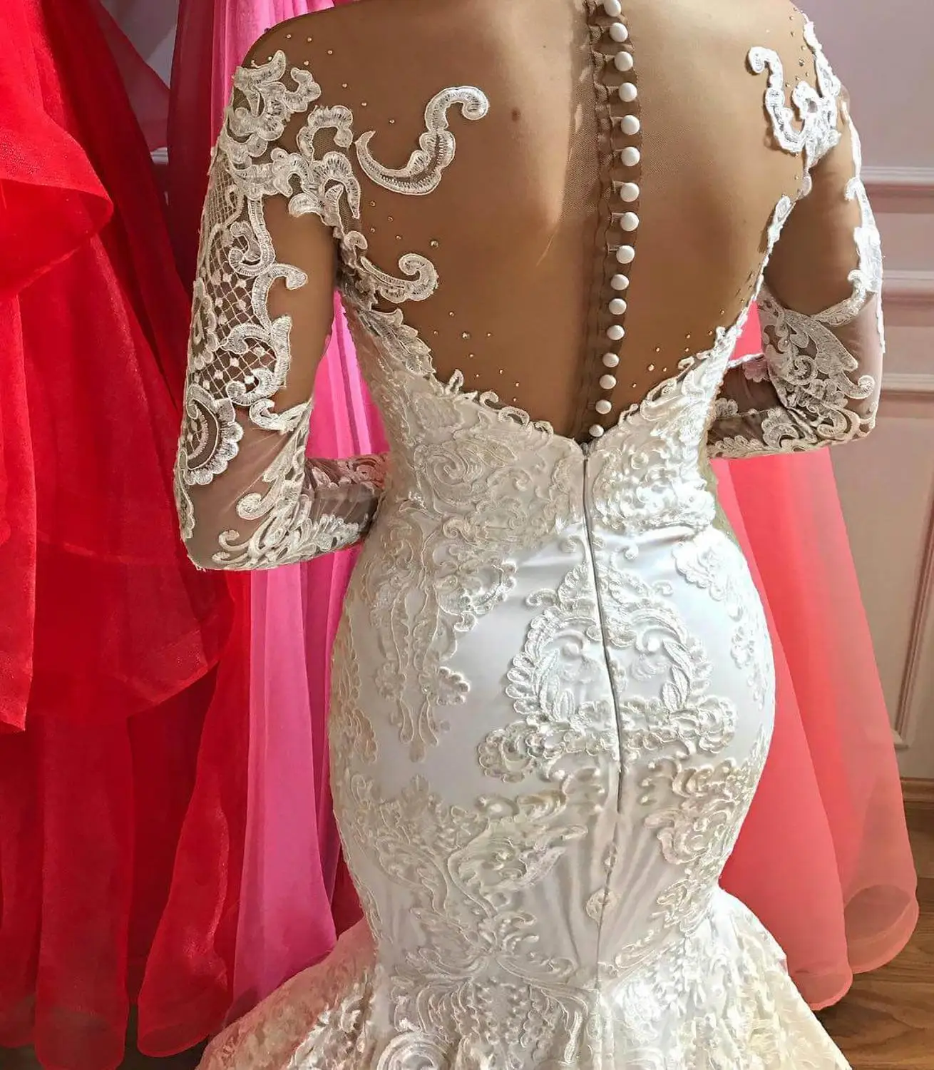Robe De Mariee 2019 роскошное кружевное свадебное платье русалки со съемной юбкой