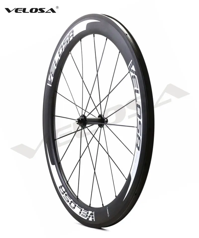 Velosa Sprint 60 велосипед углерода колесная, 60 мм довод/Tubular 700C дорожный велосипед колеса, 2:1 Carbon концентраторы, Супер Легкий столб 1420 спицы