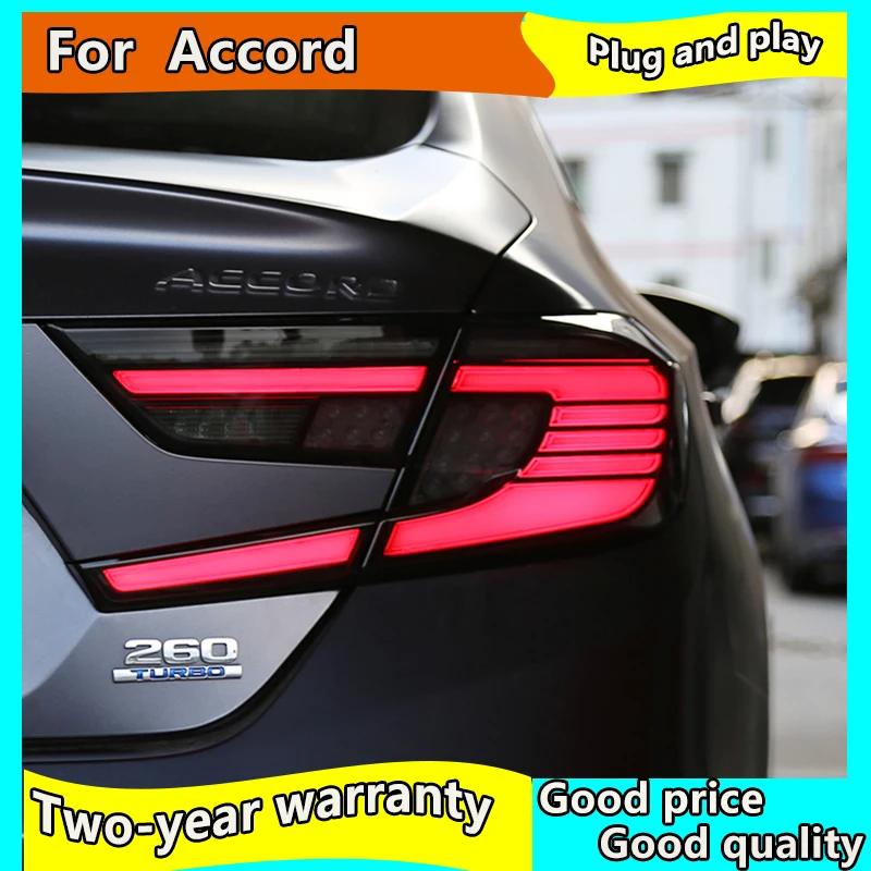Автомобильный Стайлинг светодиодный задсветильник для Honda Accord 10 2018 2019 задний