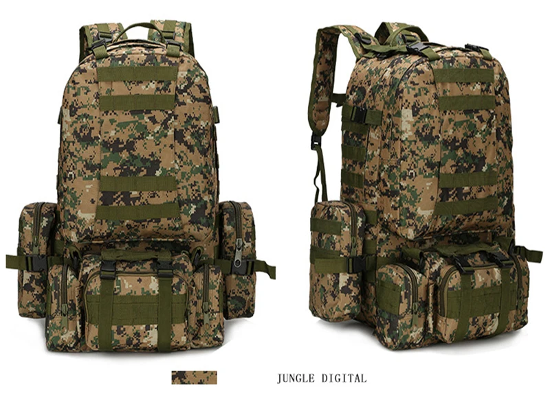 55L Molle военный рюкзак SWAT армейская полевая дорожная сумка для выживания многофункциональный двойной плечевой Большой Вместительный охотничий рюкзак