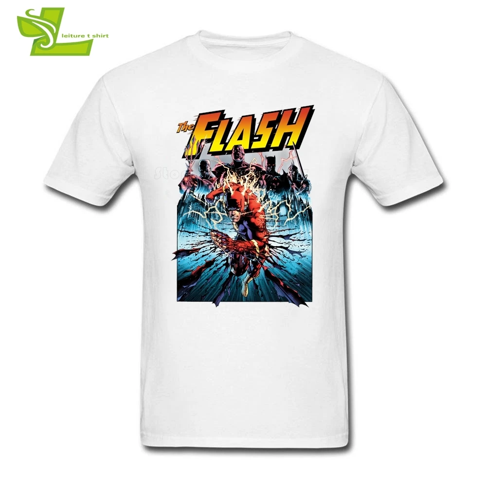 Мужская футболка в стиле комиксов Flash Shreds повседневные классические топы мужская