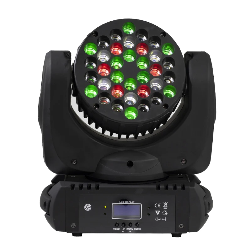 Светодиодный луч 36x3 Вт RGBW Поворотная лампа профессиональная для DMX512 Сценический Эффект диско DJ вечеринки Свадебный танцпол Быстрая