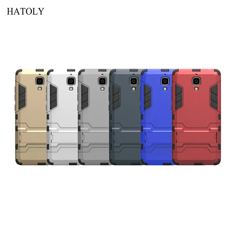 Чехол HATOLY для Xiaomi Mi4 ударопрочный гибридный прочный силиконовый резиновый