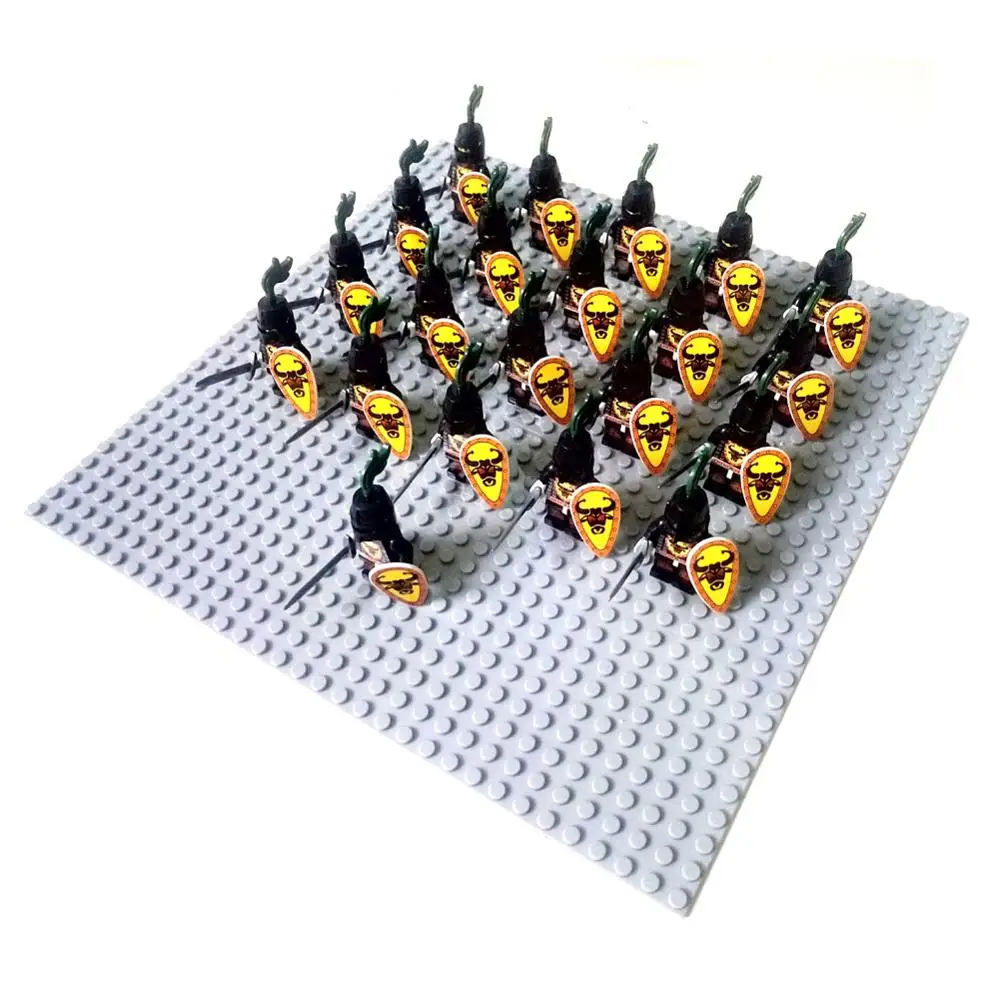 21pcs Bull A 21 шт. замок Рыцари зеленый дракон рыцарь Серебряный ястреб Синий Лев совместимый Строительный Блок Кирпич аксессуар Sluban Decool фигурки - Цвет: 21pcs Bull A