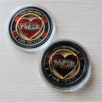 free shipping 5pcslotlove the game poker coinpoker card guard protector casino collectable gift