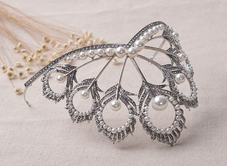Мисс Вселенная Корона nova princesa Диана coroa де cristal e perola де cabelo Acessórios de casamento e тиара mikimoto Корона