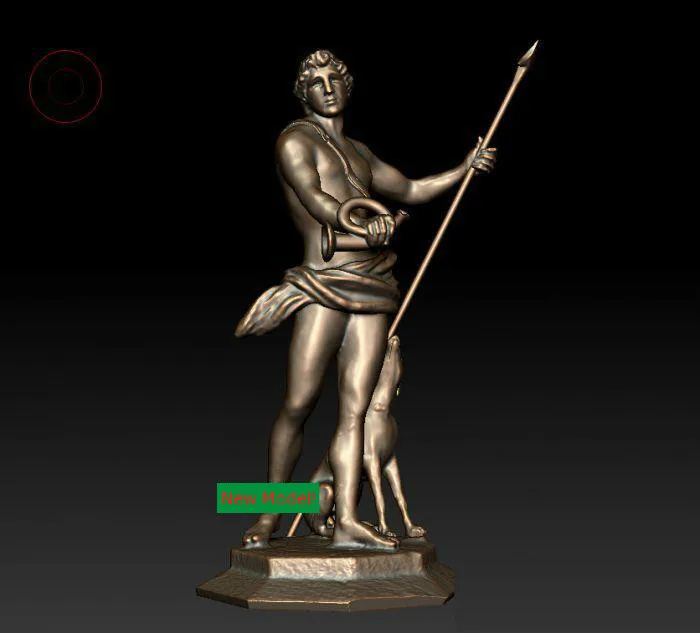 

3D model stl format, 3D solid model rotation sculpture for cnc machine Meleager