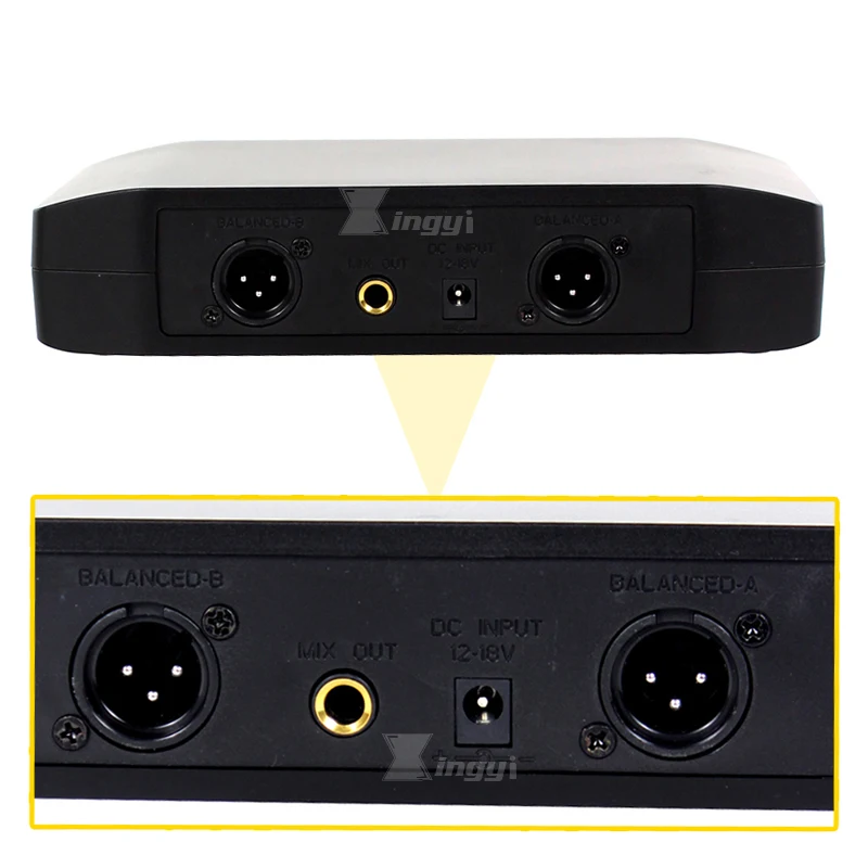 GLXD4 Профессиональный UHF беспроводной микрофон клип системы 2 канальный Lavalier