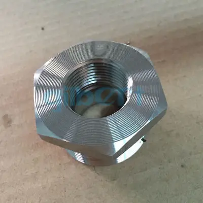 

2 дюйма NPT x 1 дюйм NPT Female 304 Втулка из нержавеющей стали, снижяющая способность, кованый фитинг для труб 3000 PSI, водяной, газовый, масляный