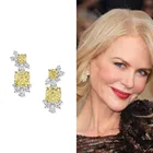 HIBRIDE Новый стиль Модные серьги-гвоздики с хорошим качеством Кристальные серьги для женщин новые массивные ювелирные изделия Boucle D'oreille E-540