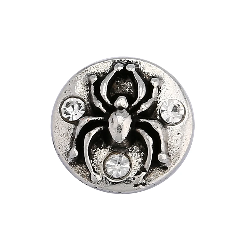 10pcs/lot Spider 12MM Snap Jewelry Mini Metal Buttons fit 12mm Bracelet Bangle Earrings Necklaces | Украшения и аксессуары