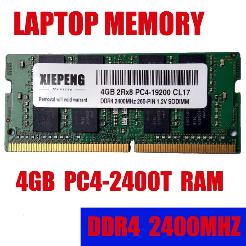 

Оперативная память для ноутбука, 4 Гб, 1Rx8, 19200, 2400 МГц, DDR4, 4 Гб, 2400 т, память для ноутбука, 4G, pc4, 260-PIN, 1,2 В, SODIMM