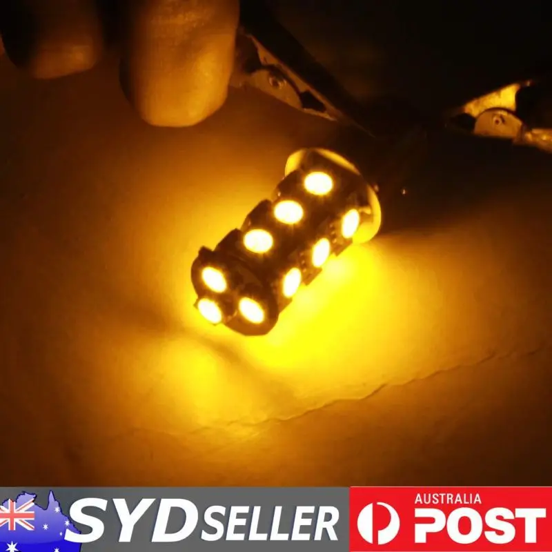 2x Amber 1157 BA15D 18-5050 SMD LED Brake Parker Tail Reverse Lamp | Автомобили и мотоциклы