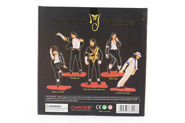 Новая крутая MJ икона ПВХ фигурка игрушка Коллекционная модель игрушки набор из 5 шт