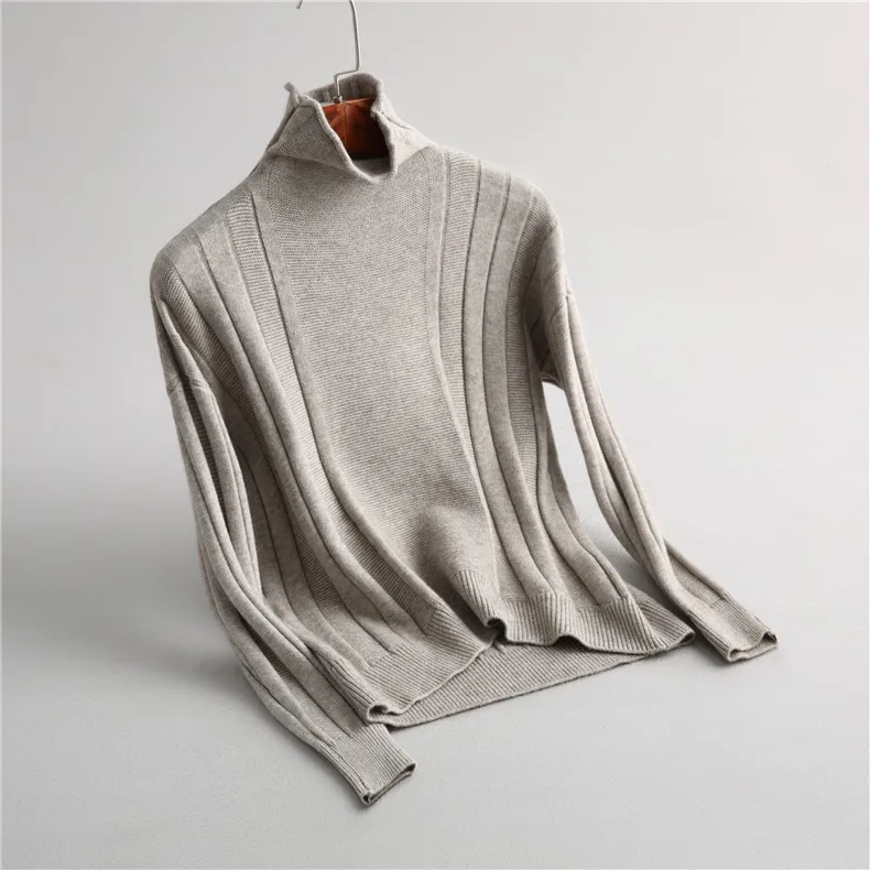 2018 Women Sweater And Pullovers Turtleneck White Knitting Femme Tricot Pull | Женская одежда