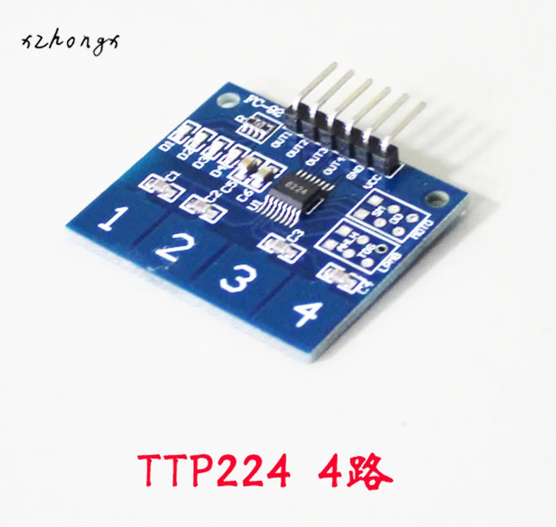 

TTP224 4Channel Capacitive Switch Digital Touch Sensor Module (H5A5)