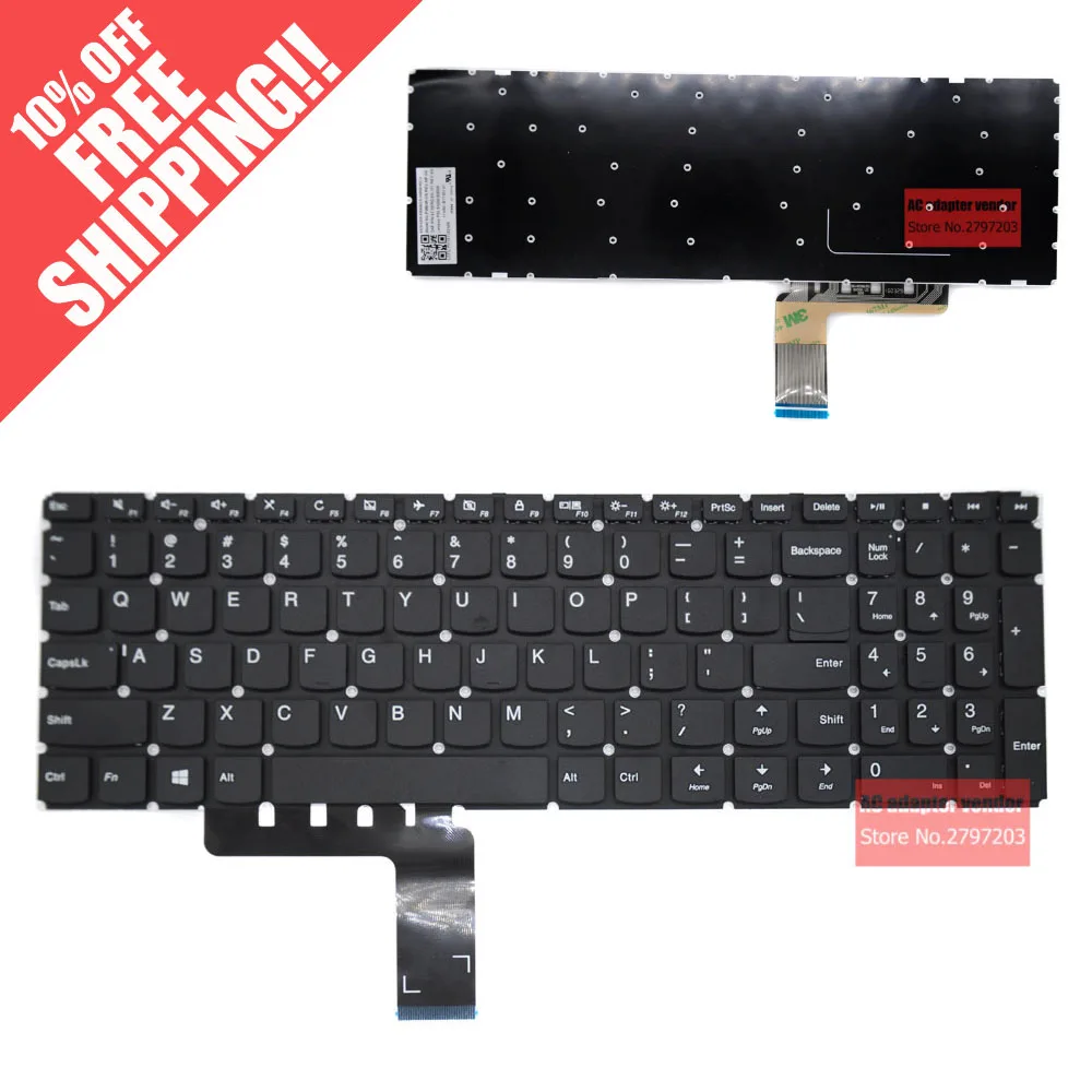 Клавиатура для ноутбука Lenovo V310 V310S 510 V110 510S 15IKB 15ISK 15IA с подсветкой|laptop keyboard|keyboard for