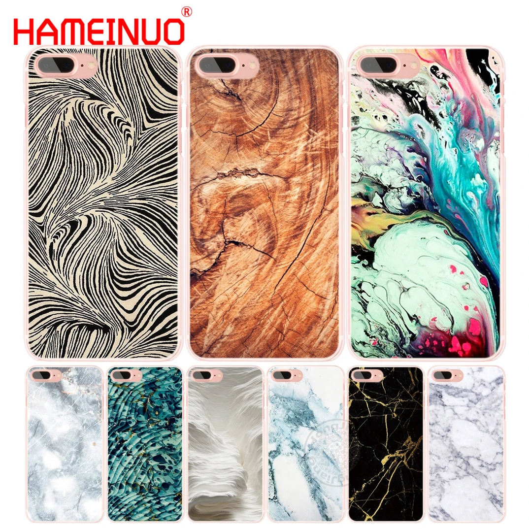 HAMEINUO акварель мрамор золотой чехол для мобильного телефона iphone 6 4 4s 5 5s SE 5c 6s 7 8 plus